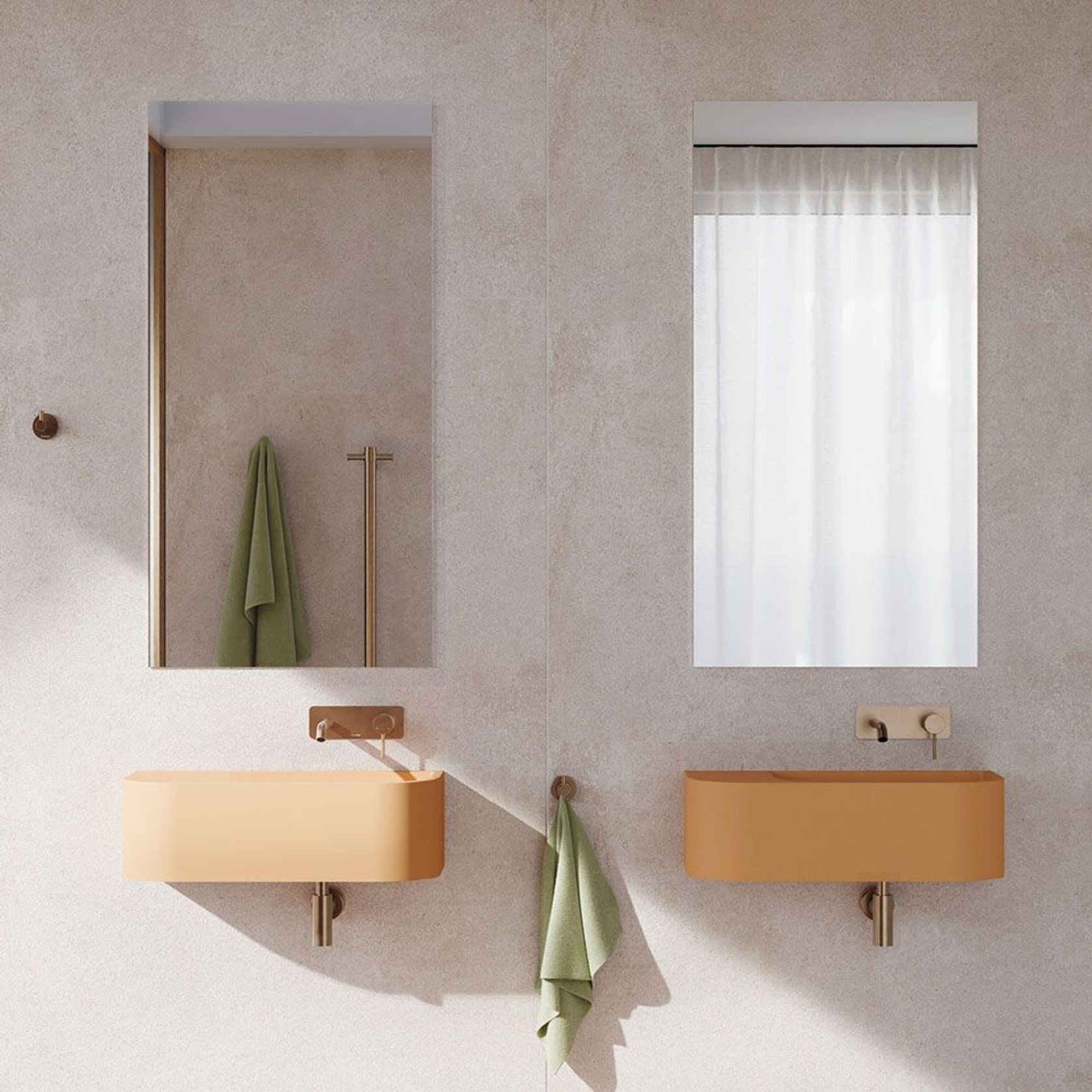 Blanca Concrete Wall Basins gallery detail image