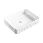 Eleanor Rectangular Above Counter Fluted Basin gallery detail image