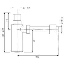 MacDonald Chrome Plated Bottle Trap gallery detail image