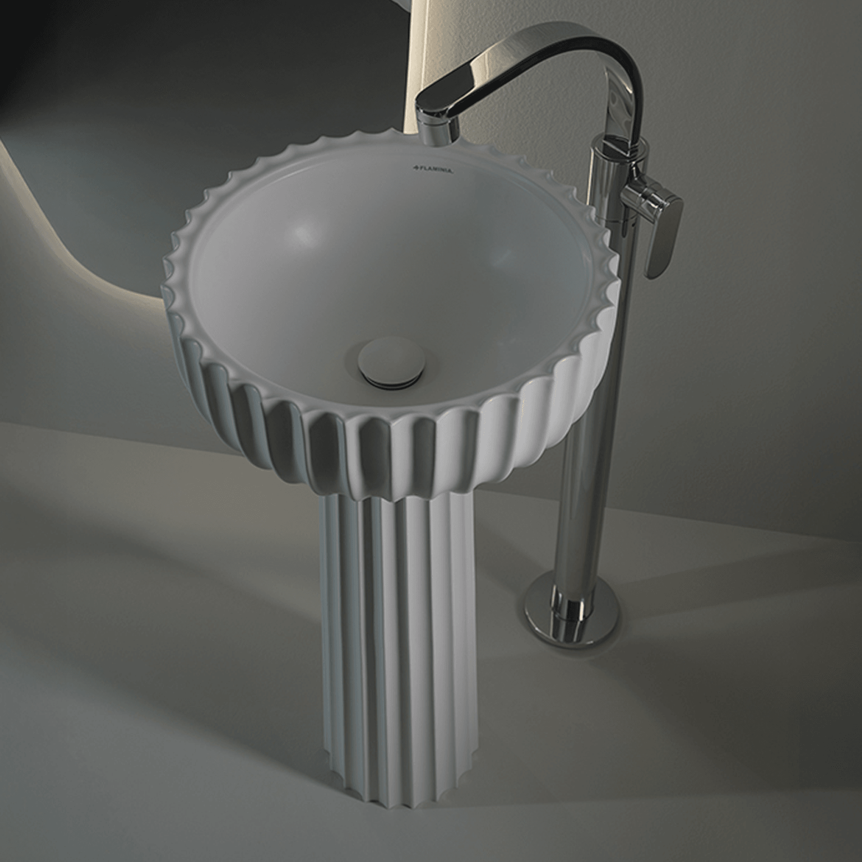 Settecento Pedestal For 44/50 Vessel Basin gallery detail image