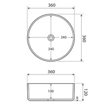 Siera Round 360mm Above Counter Basin gallery detail image