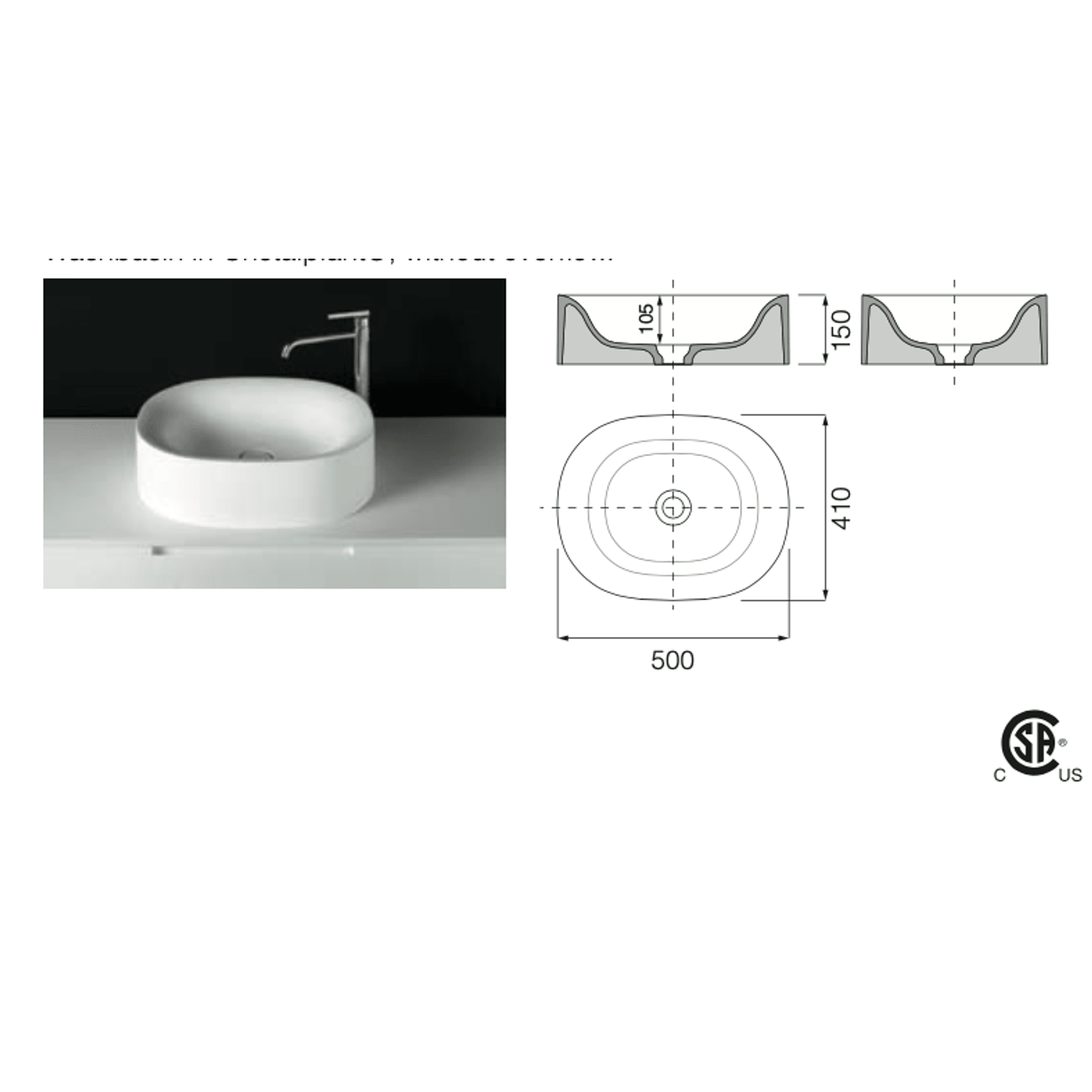 Sabbia Washbasin gallery detail image