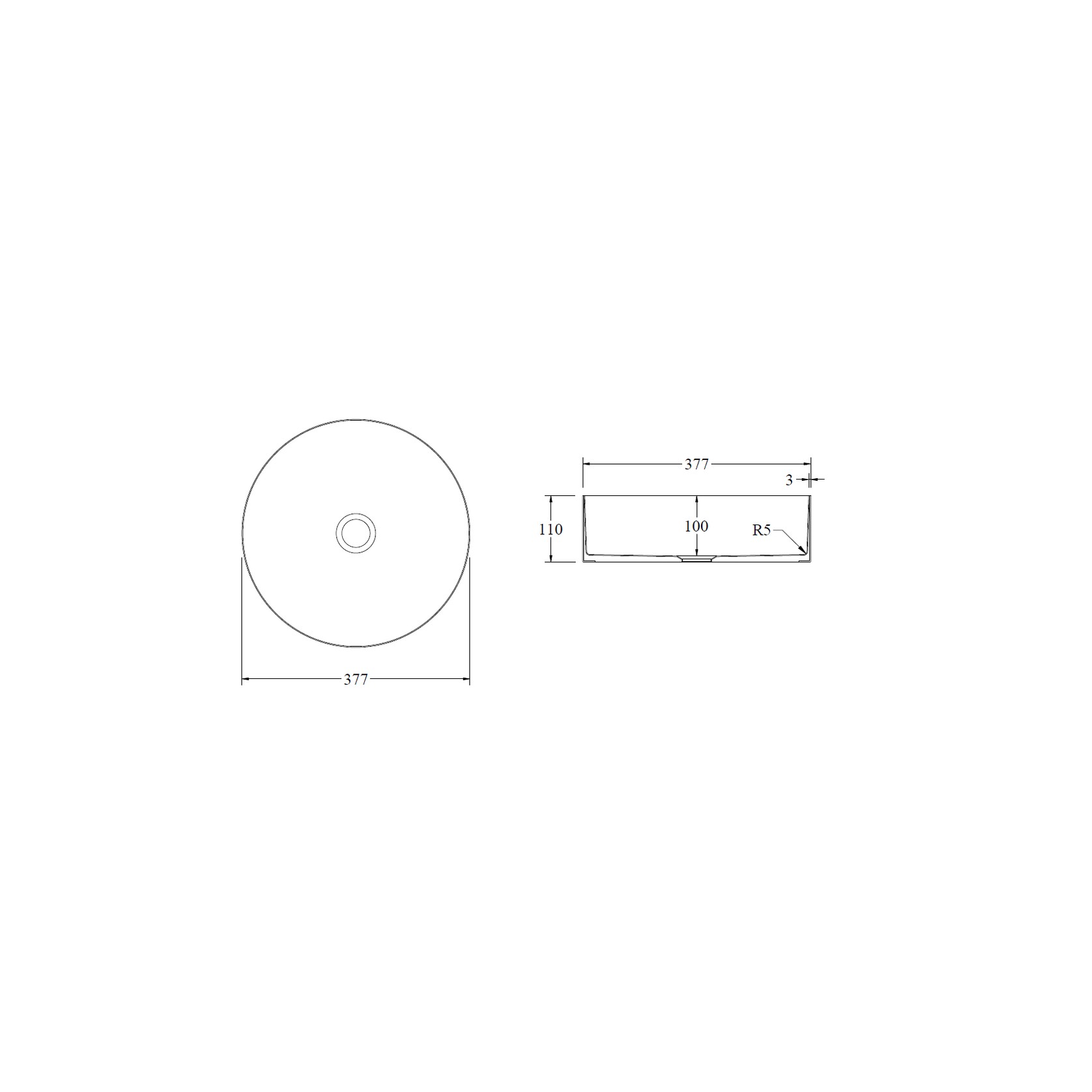 Code Fusion Round Stainless Steel Basin gallery detail image