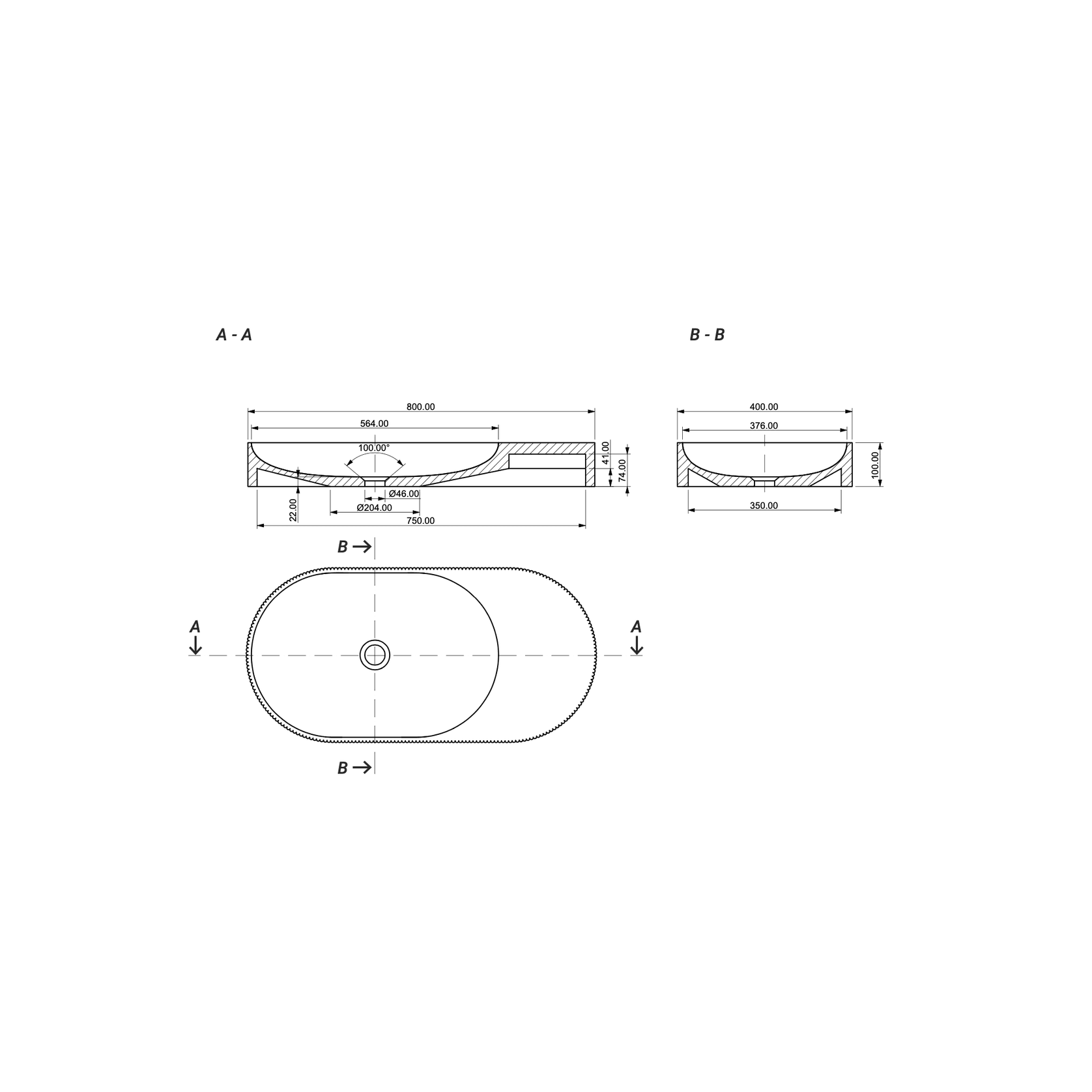 Aqvato C-02 Bathrooom Basin gallery detail image