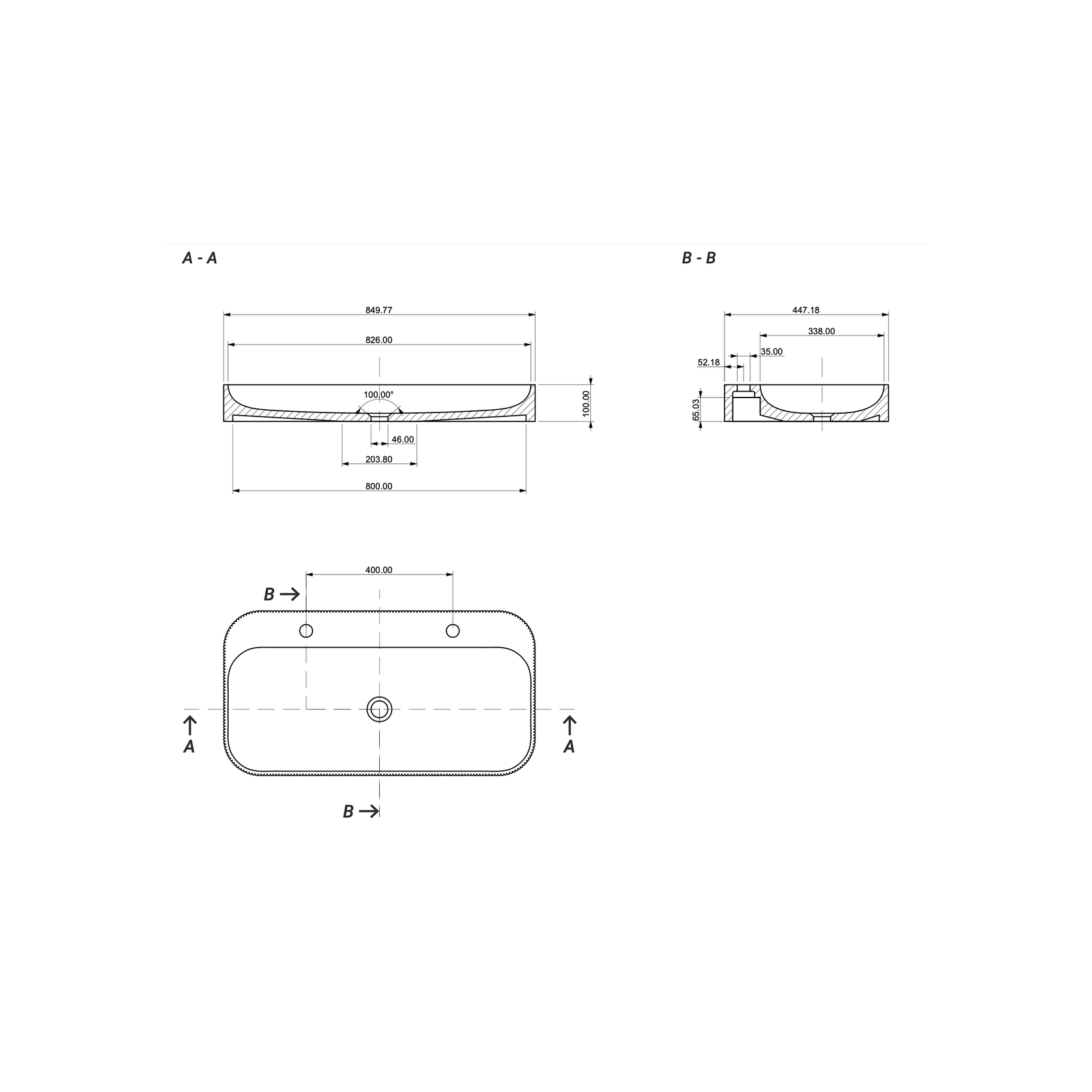 Aqvato S-03 Bathroom Basin gallery detail image