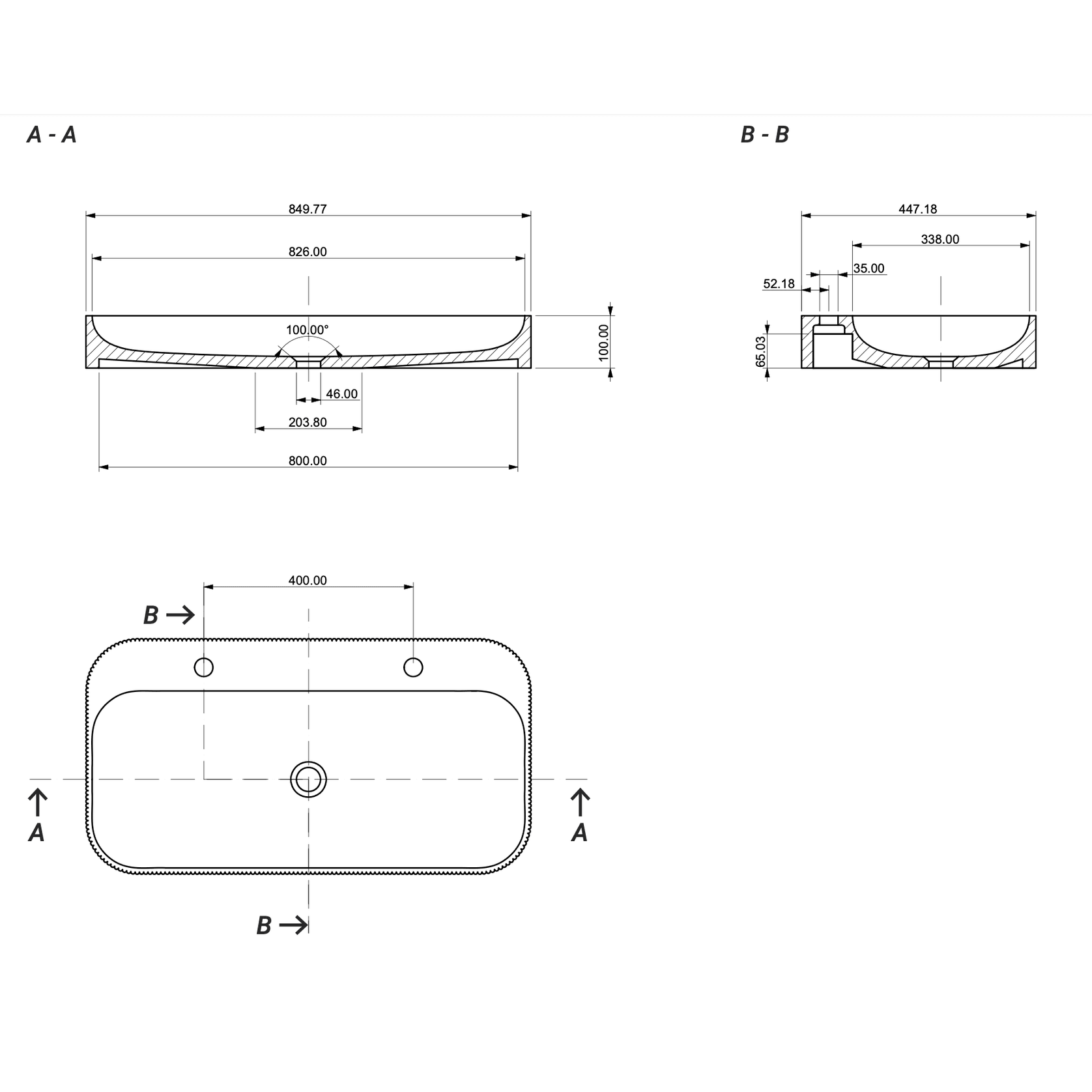 Aqvato S-03 Bathroom Basin gallery detail image
