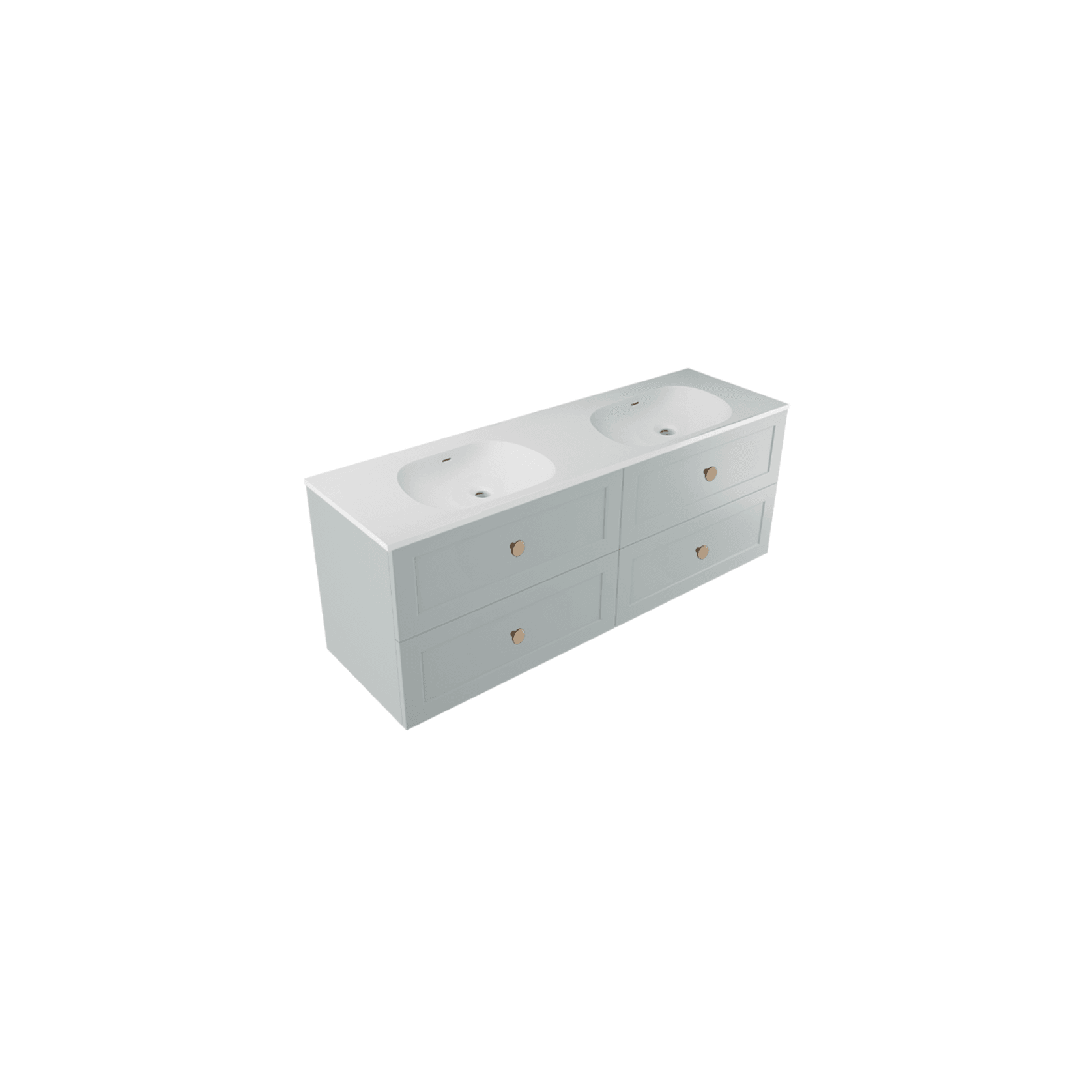 Telaio 1500 Double Bowl 4 X Drawer Wall Vanity gallery detail image