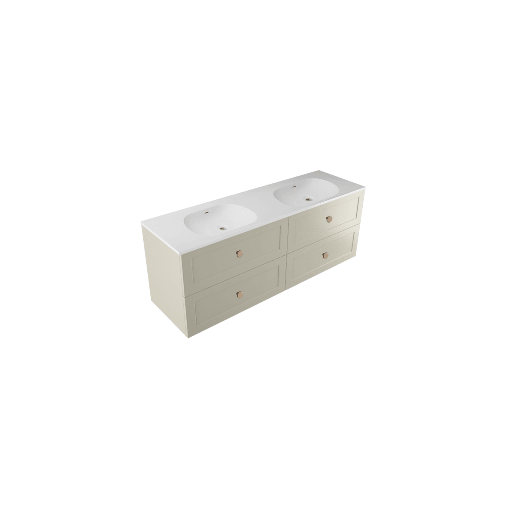 Telaio 1500 Double Bowl 4 X Drawer Wall Vanity gallery detail image