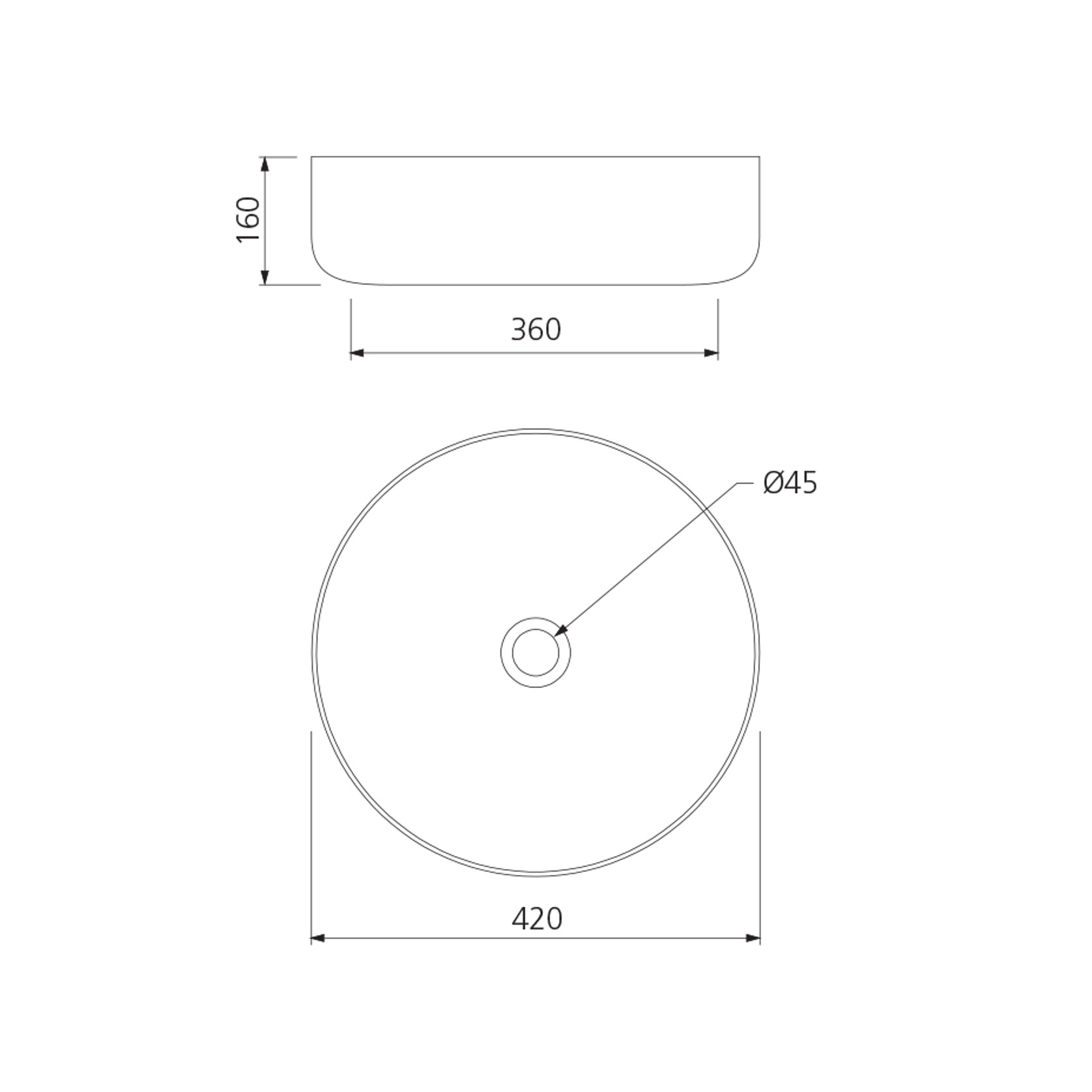 Terzofoco Natural Earth Circular Counter Top Basin gallery detail image