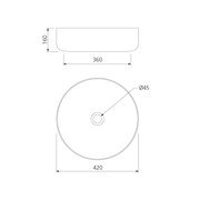 Terzofoco Natural Earth Circular Counter Top Basin gallery detail image
