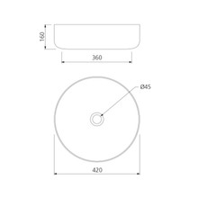 Terzofoco Natural Earth and White Circular Counter Top gallery detail image