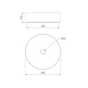 Terzofoco Olive Green Short Circular Counter Top Basin gallery detail image