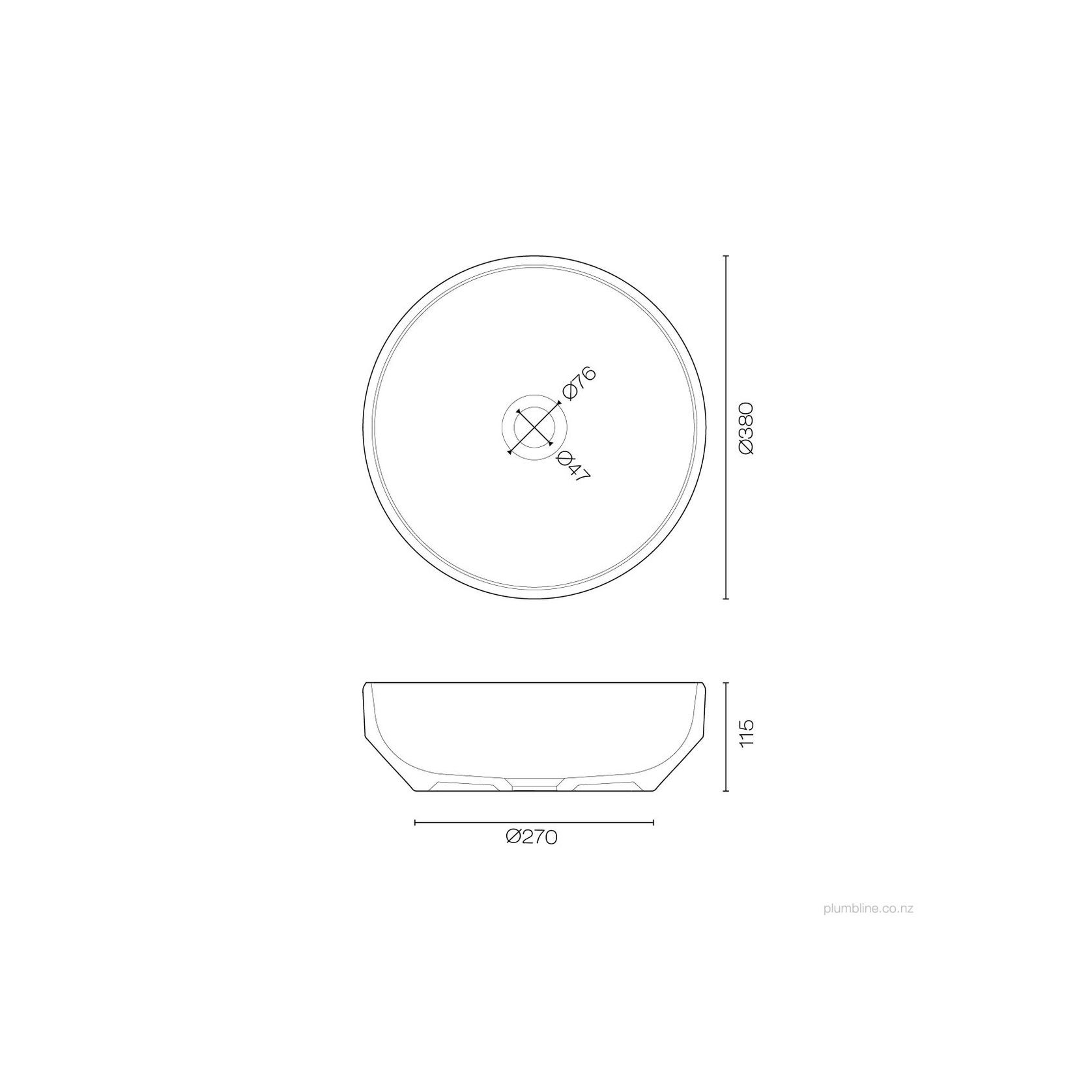 Terra 380 Round Vessel Basin Dune gallery detail image
