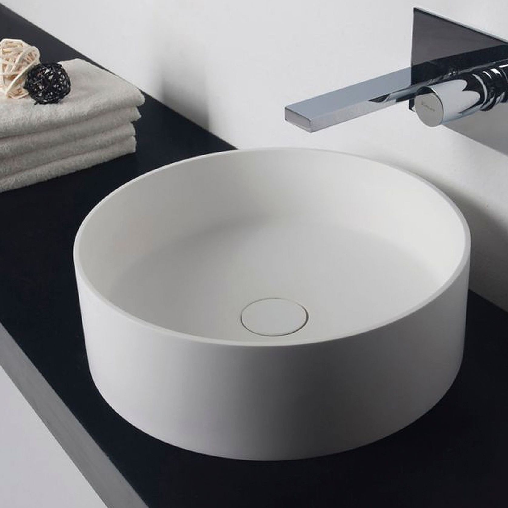 Super-Thin Ellipse Round Vessel Basin gallery detail image