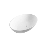 Super-Thin Oval Vessel Basin Solid Surface gallery detail image