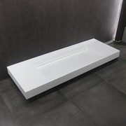 Ramp Basin Wall Hung Matte White 1524mm B6060 gallery detail image