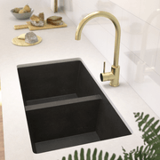 Vera Double Sink | Black Granite gallery detail image