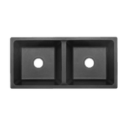 ABI Vera Double Sink | Black Granite gallery detail image