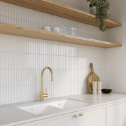 Vienna Double Sink 760mm | White Granite (Overflow) gallery detail image