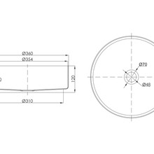 Verotti Stainless Basin 360 x 120mm Brushed Stainless gallery detail image