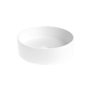 iStone Round Basin 380 x 110mm Matte White gallery detail image