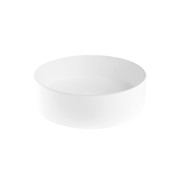iStone Round Basin 380 x 110mm Gloss White gallery detail image