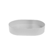 iStone Oval Basin 580 x 380 x 110mm Gloss White gallery detail image