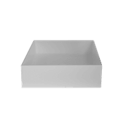 iStone Square Basin 380 x 380 x 110mm Gloss White gallery detail image