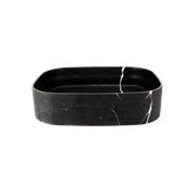 iStone Soft Square Basin 480 x 380mm Black Marble gallery detail image