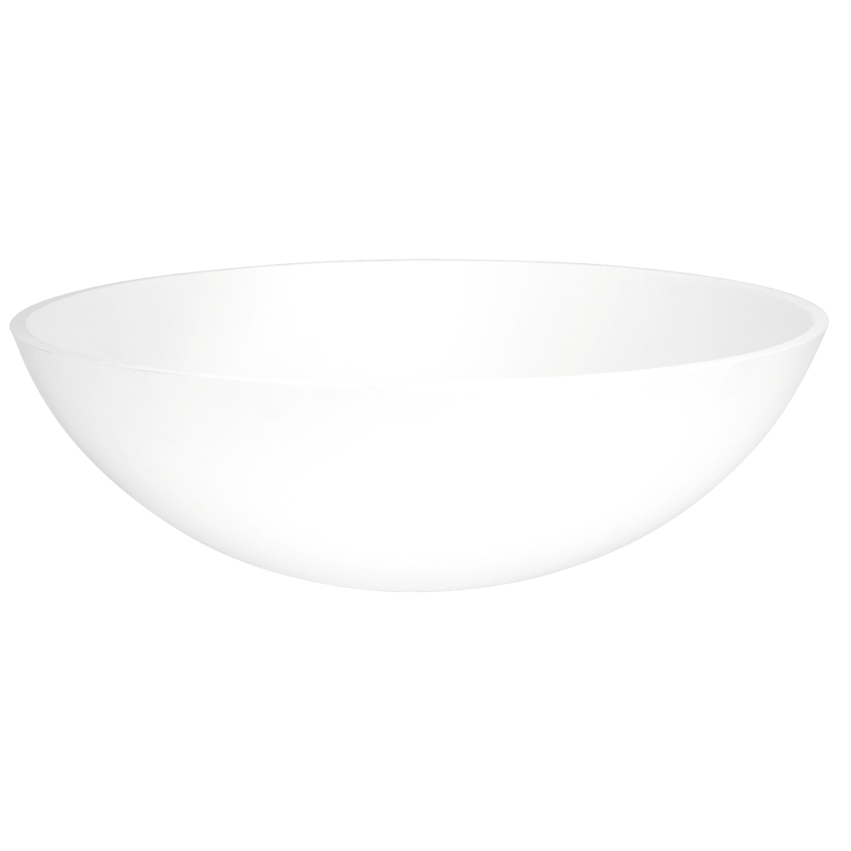 iStone Round Basin 400 x 130mm Matte White gallery detail image