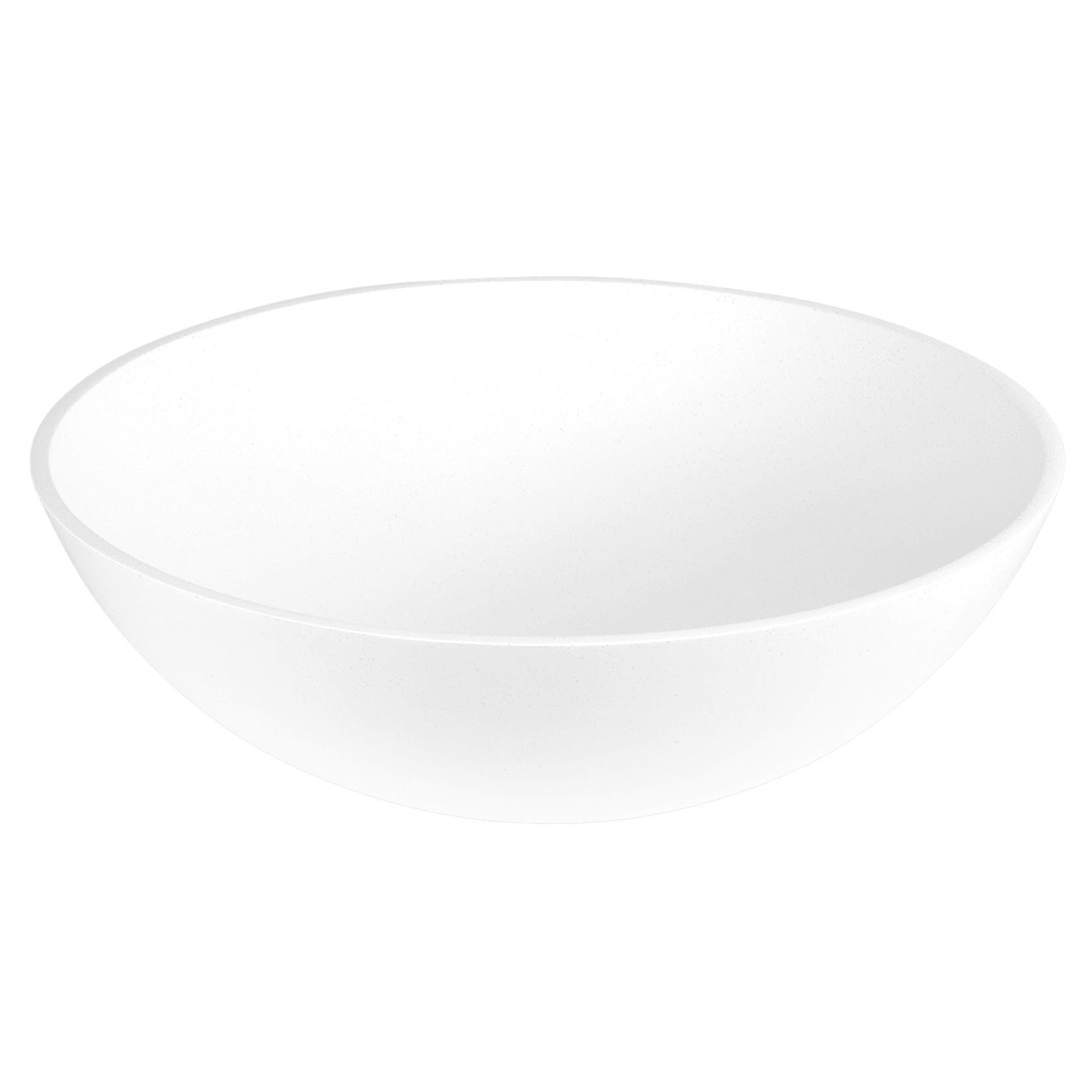 iStone Round Basin 400 x 130mm Snow Quartz gallery detail image