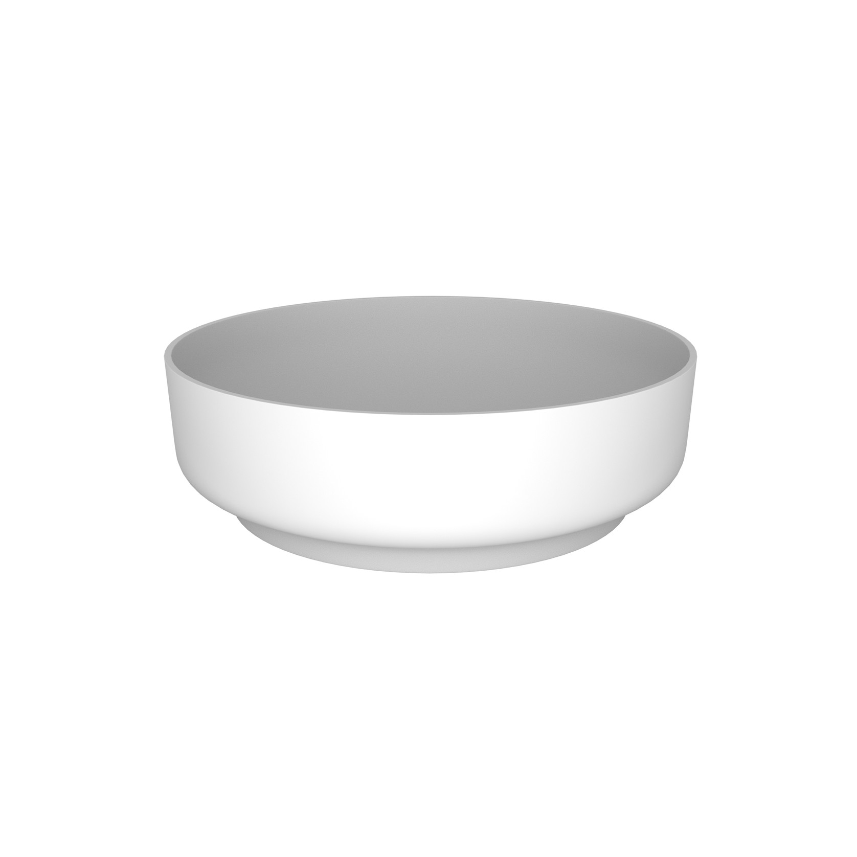 iStone Round Basin 400mm Matte White gallery detail image