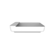 iStone Carre Basin 550mm Gloss White (With Tray) gallery detail image