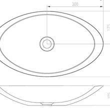 iStone Oval Basin 600 x 105 x 350mm Carbon Quartz gallery detail image