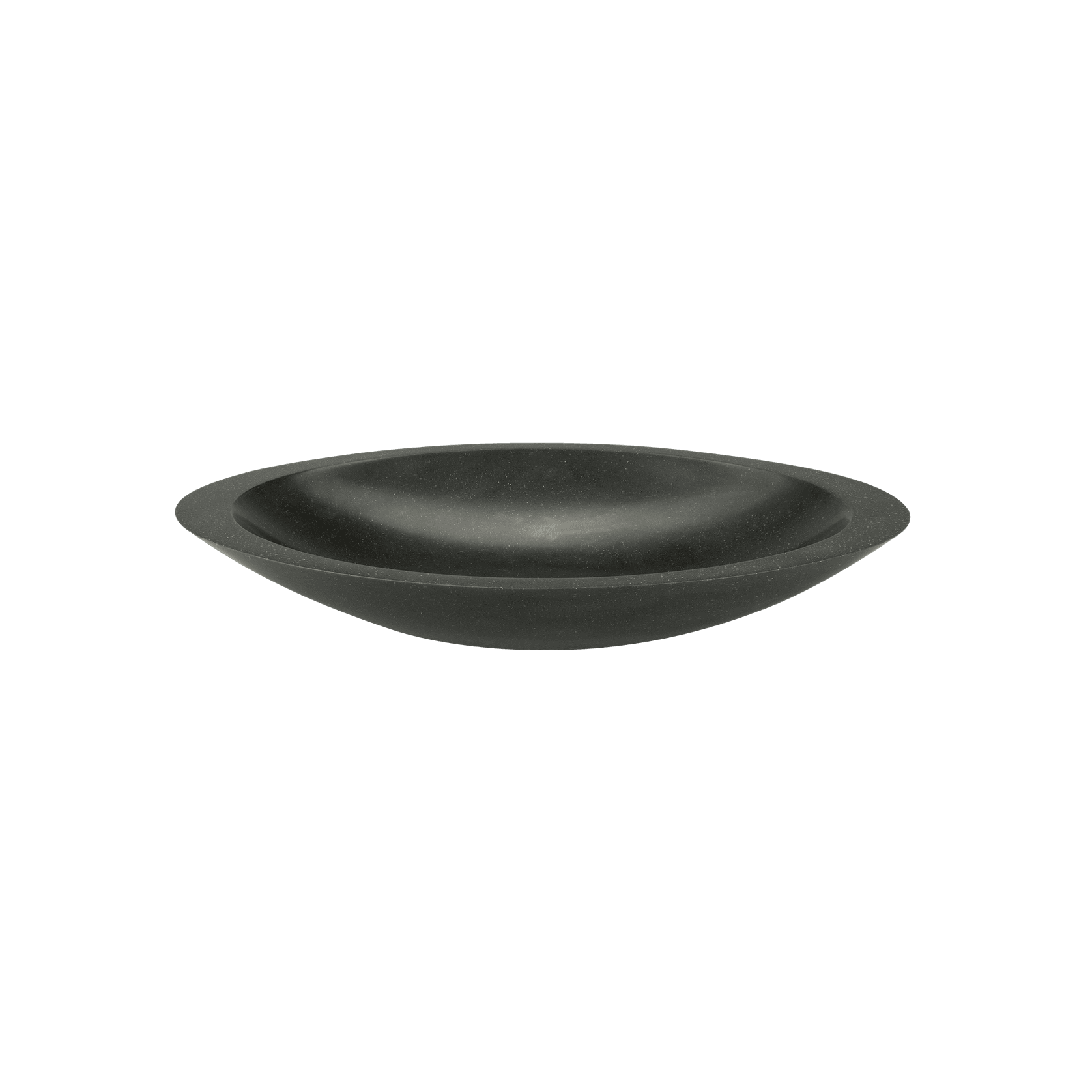 iStone Oval Basin 600 x 105 x 350mm Carbon Quartz gallery detail image