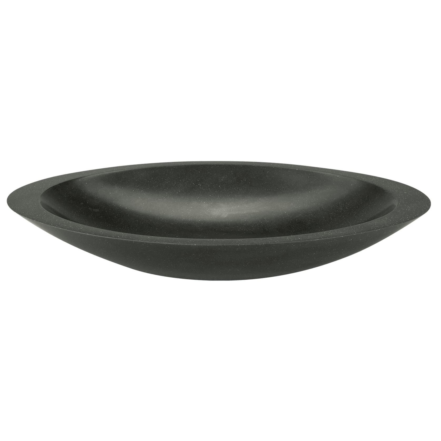 iStone Oval Basin 600 x 105 x 350mm Carbon Quartz gallery detail image