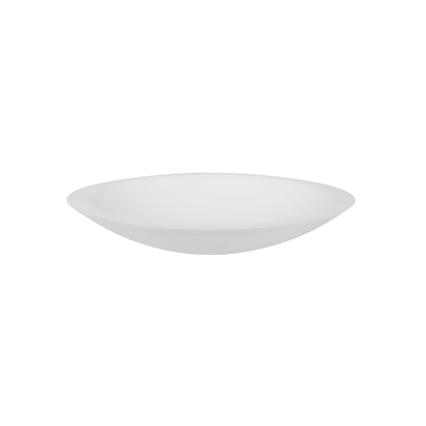 iStone Oval Basin 600 x 105 x 350mm Matte White gallery detail image