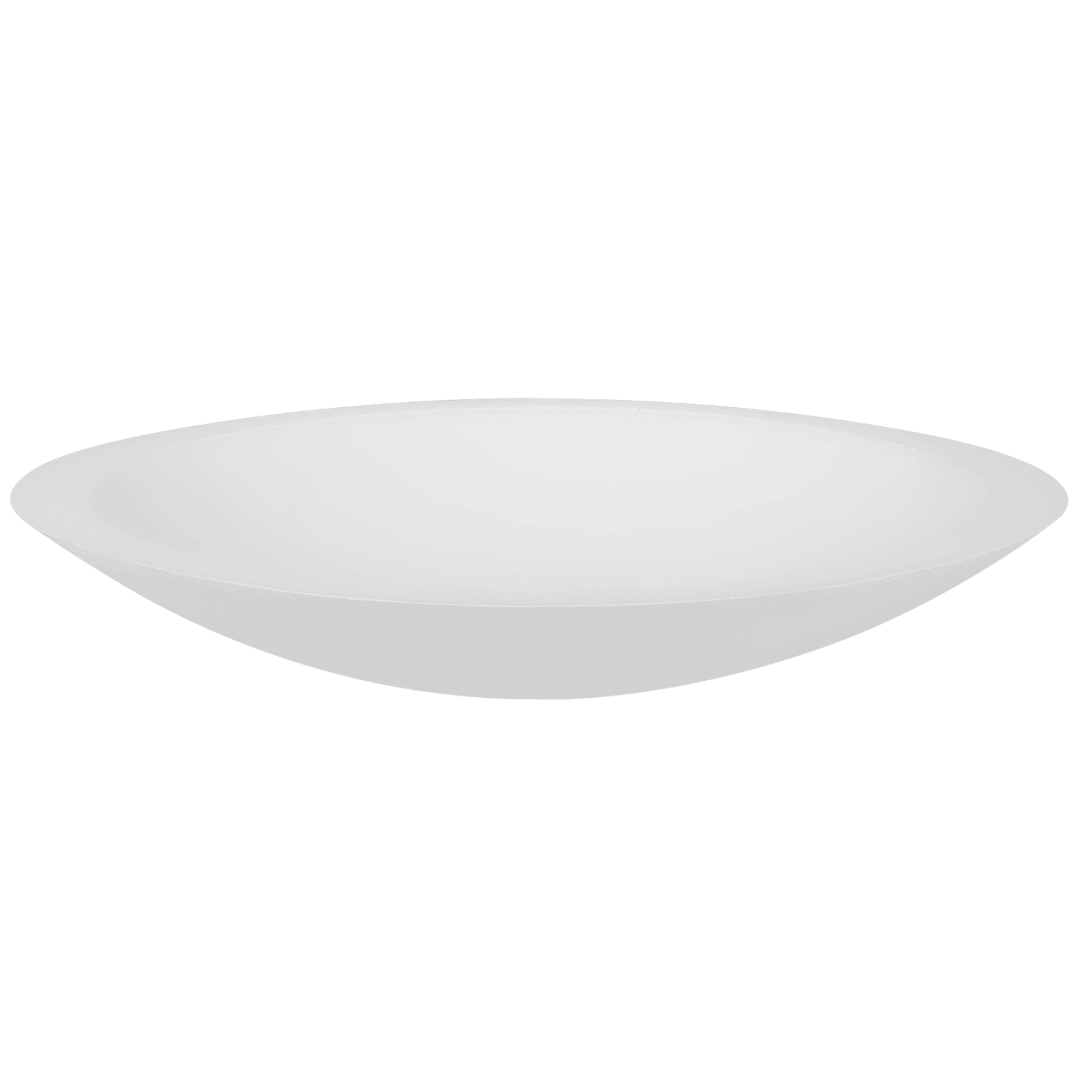 iStone Oval Basin 600 x 105 x 350mm Matte White gallery detail image