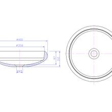 iStone Flotte Basin 400mm Matte White gallery detail image