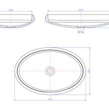 iStone Flotte Basin 600mm Matte White gallery detail image