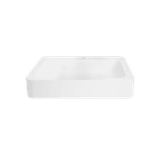 iStone Soft Rectangle Basin 600 x 415mm Gloss White gallery detail image