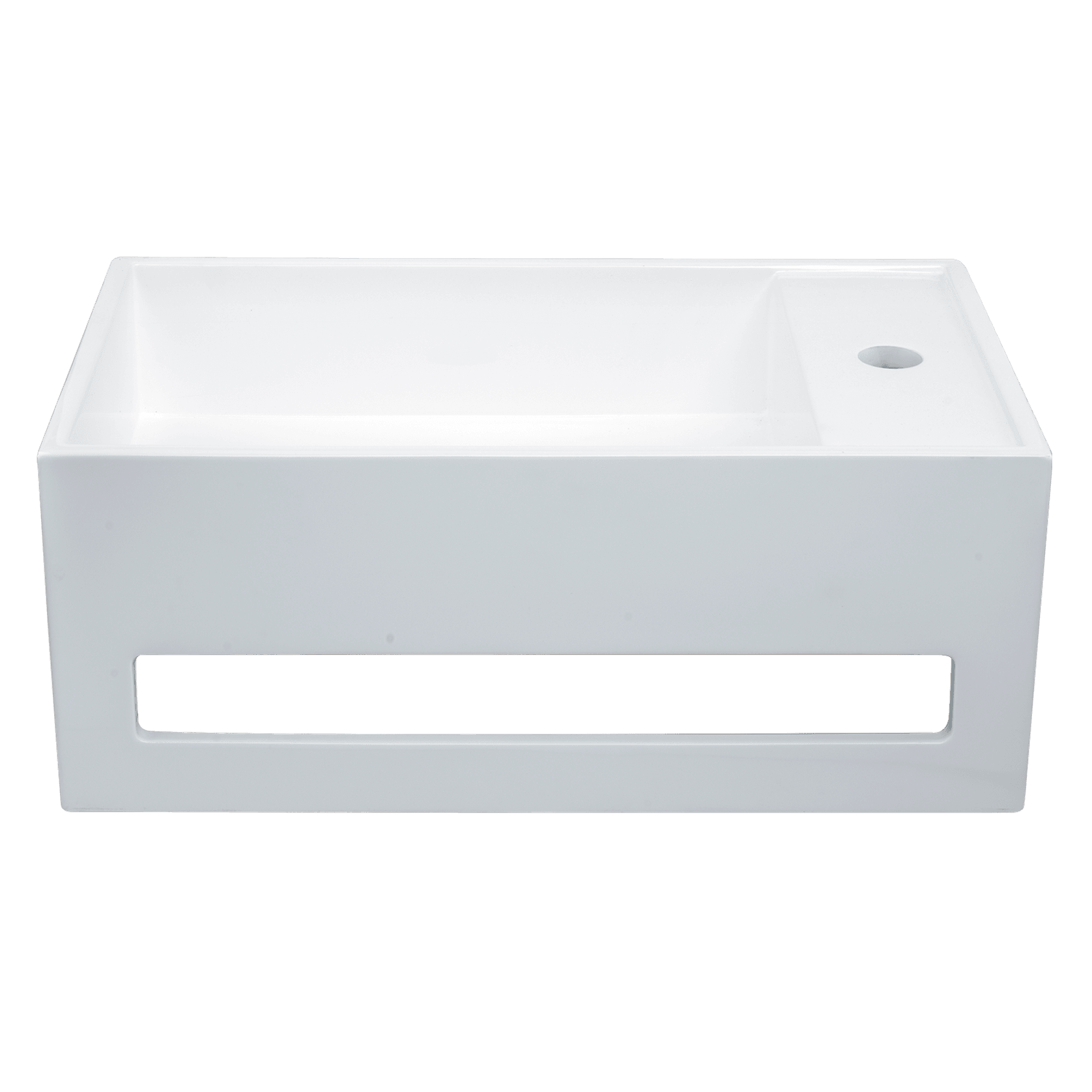iStone WC Basin 500 x 300 x 200mm Gloss White gallery detail image