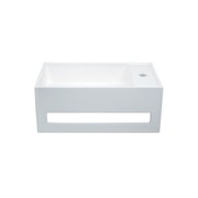 iStone WC Basin 500 x 300 x 200mm Gloss White gallery detail image