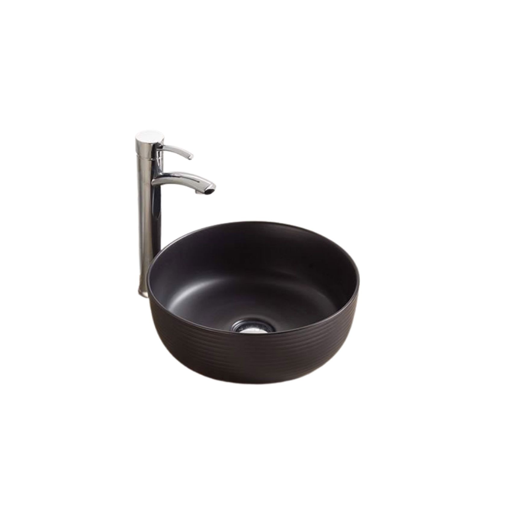 Unika Capri Black Matt Basin gallery detail image