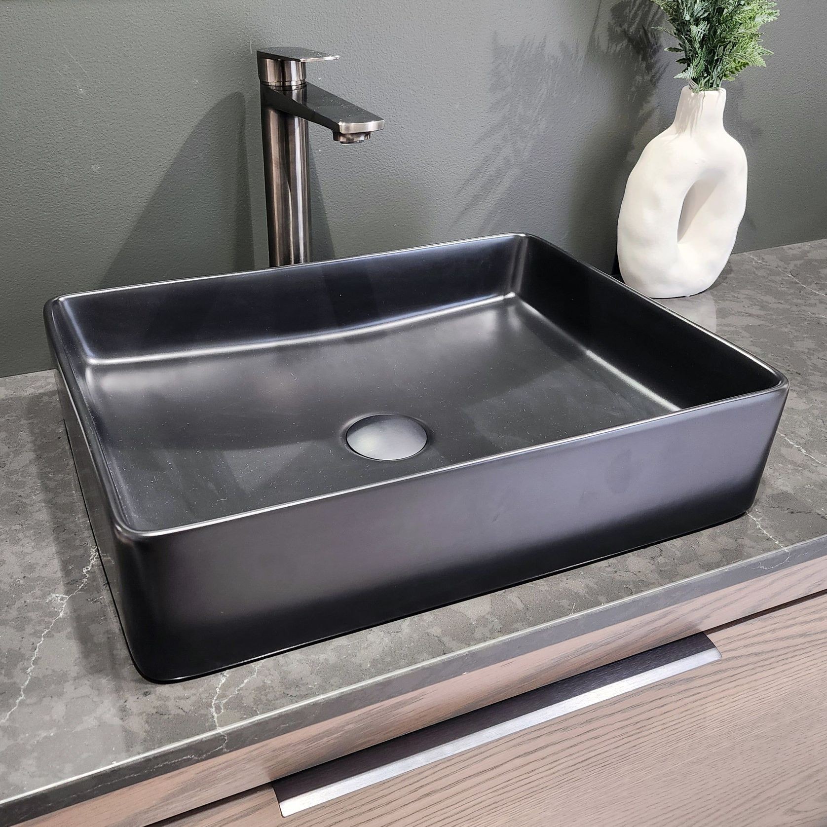 Code Pure Rectangle 470 Ceramic Vessel Basin Range gallery detail image