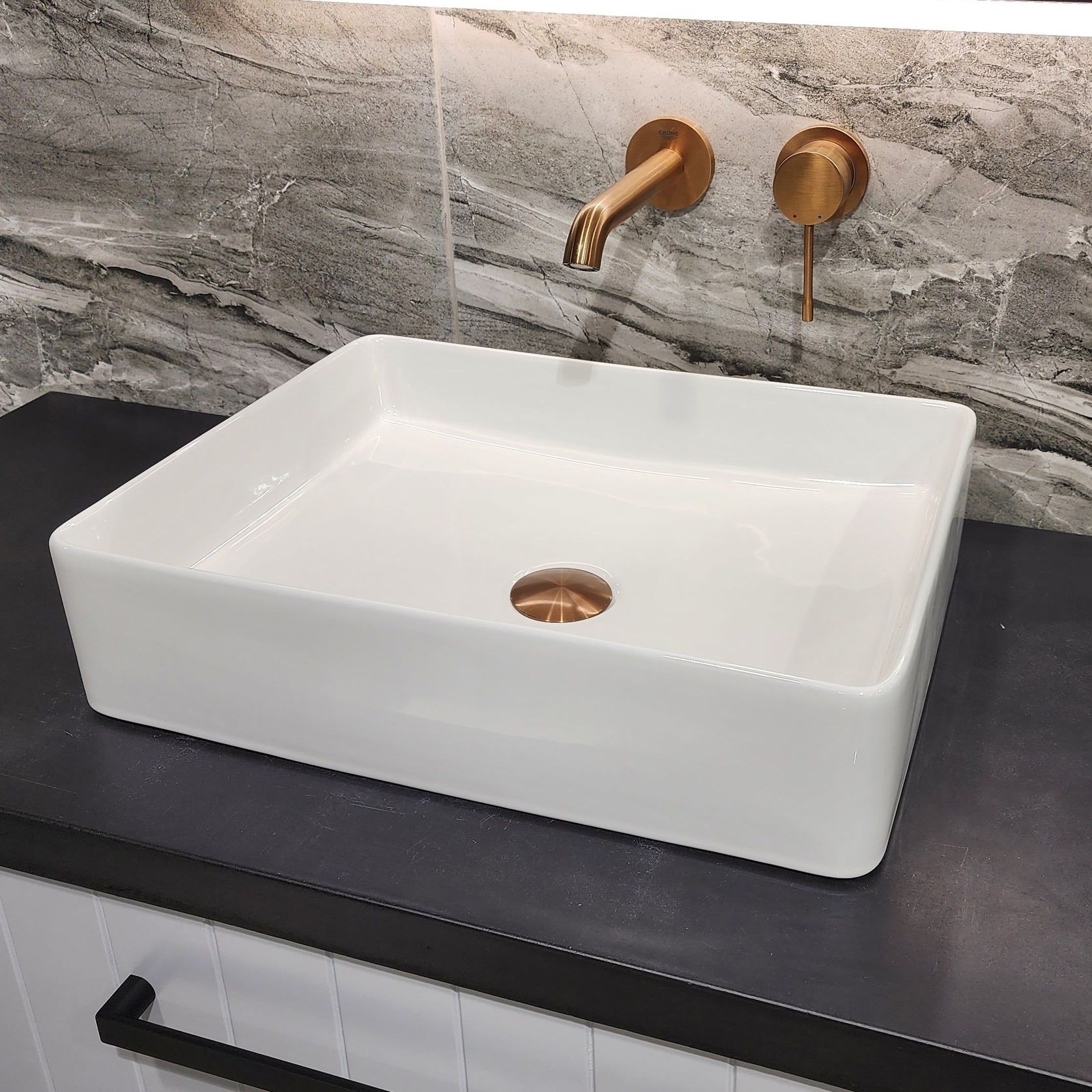 Code Pure Rectangle Ceramic  Vessel Basin gallery detail image