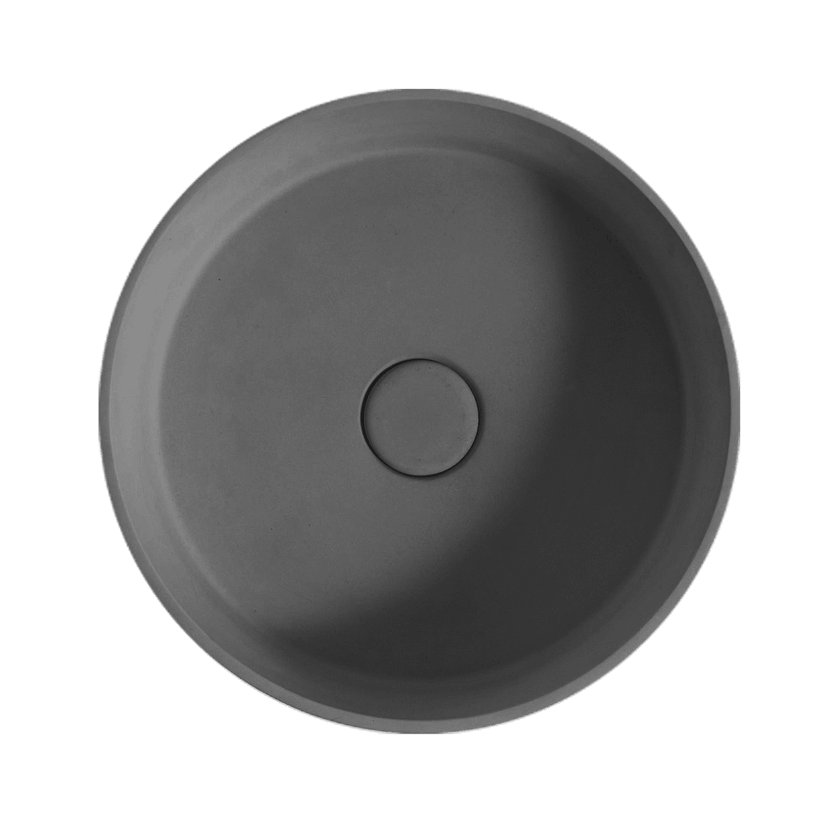 'Sol' Charcoal Concrete Round 390mm Basin gallery detail image