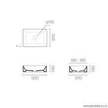 Kube X 50 Rectangle Vessel Basin gallery detail image