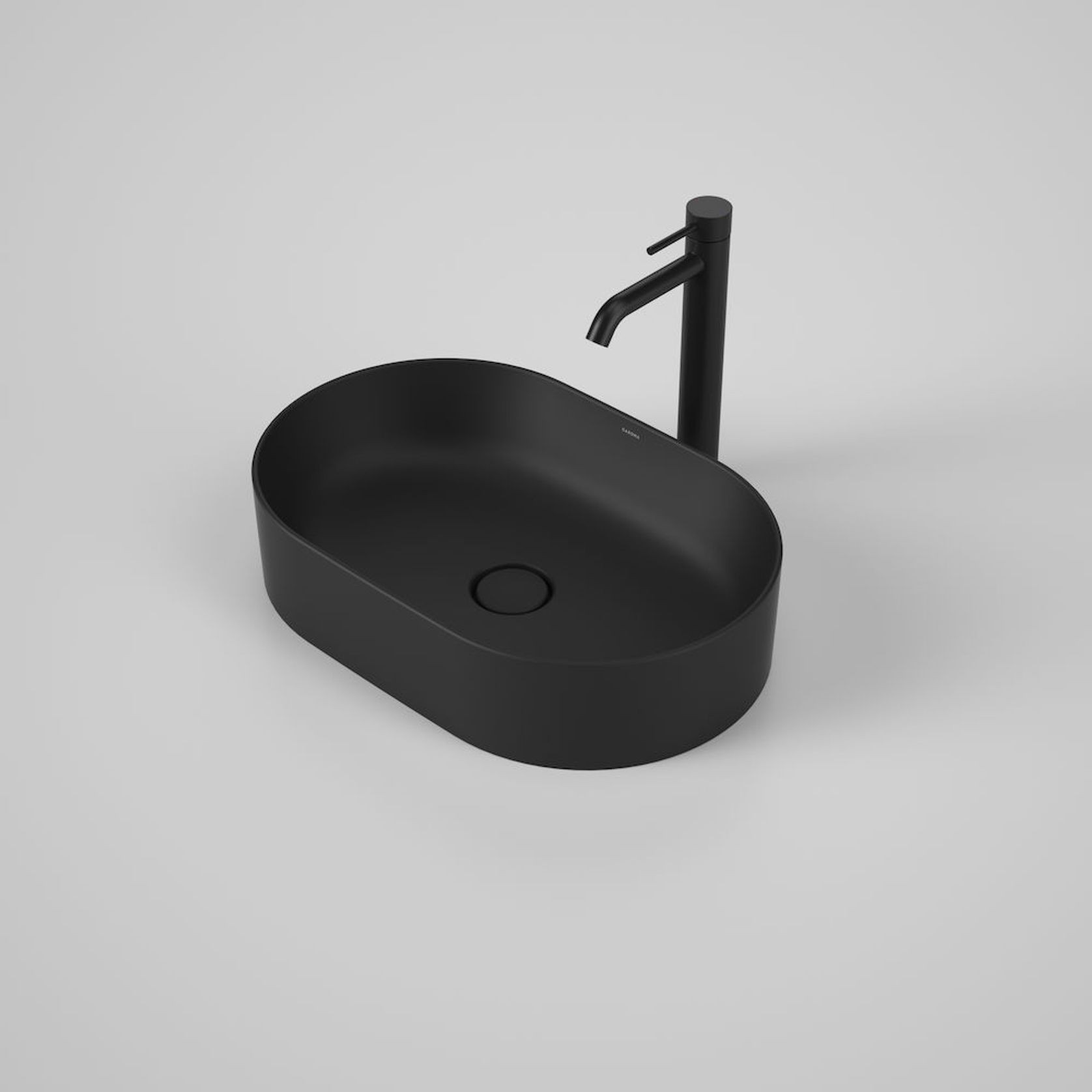 Liano II 530mm Pill Above Counter Basin - Matte Black gallery detail image