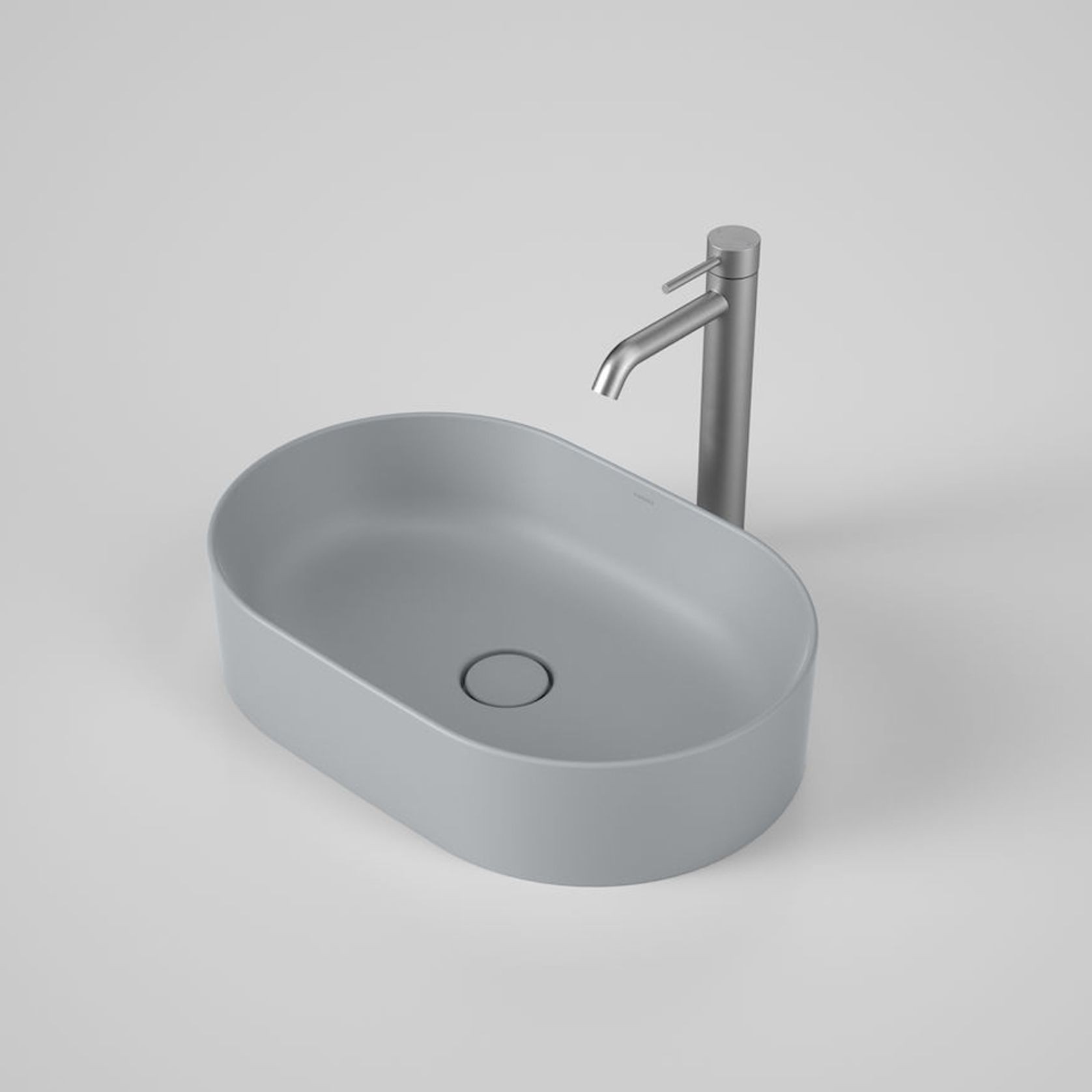 Liano II 530mm Pill Above Counter Basin - Matte Grey gallery detail image